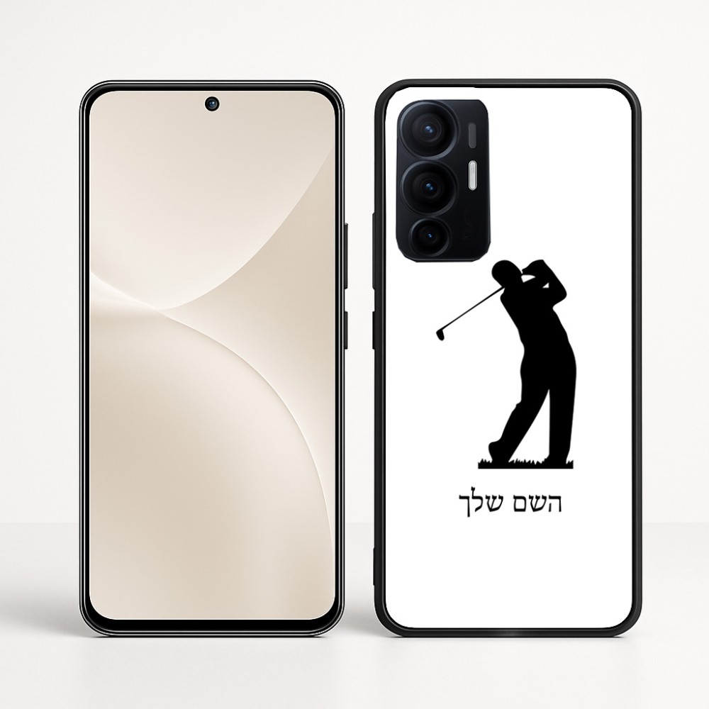 כיסוי בעיצוב אישי עם השם שלך לדגם - Realme 16 Pro+ 5G בעיצוב שחקן גולף