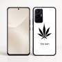 כיסוי בעיצוב אישי עם השם שלך לדגם - Realme 16 Pro+ 5G בעיצוב עלה מריחואנה - גראס