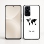 כיסוי בעיצוב אישי עם השם שלך לדגם - Realme 16 Pro+ 5G בעיצוב מפת העולם