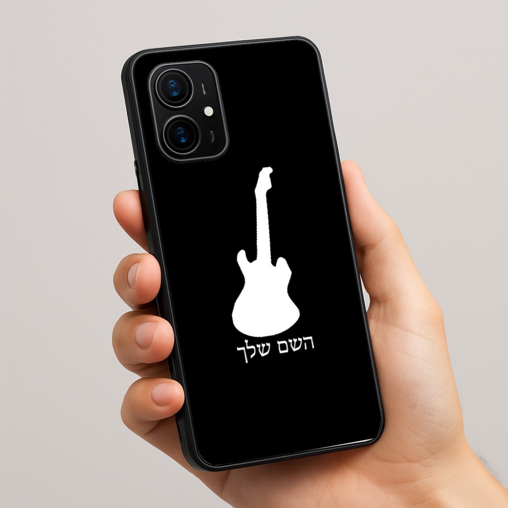 כיסוי בעיצוב אישי עם השם שלך לדגם - Realme 16 Pro+ 5G בעיצוב גיטרה