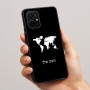 כיסוי בעיצוב אישי עם השם שלך לדגם - Realme 16 Pro+ 5G בעיצוב מפת העולם