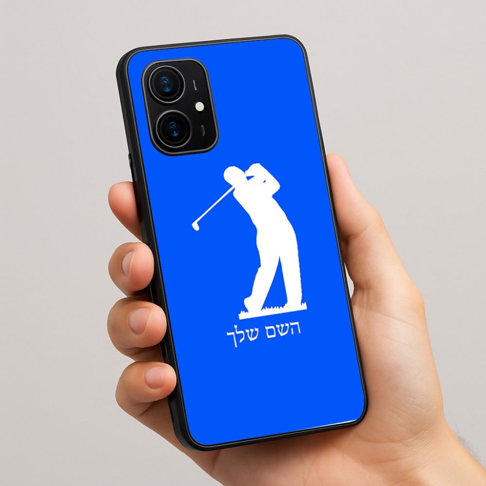 כיסוי בעיצוב אישי עם השם שלך לדגם - Realme 16 Pro+ 5G בעיצוב שחקן גולף