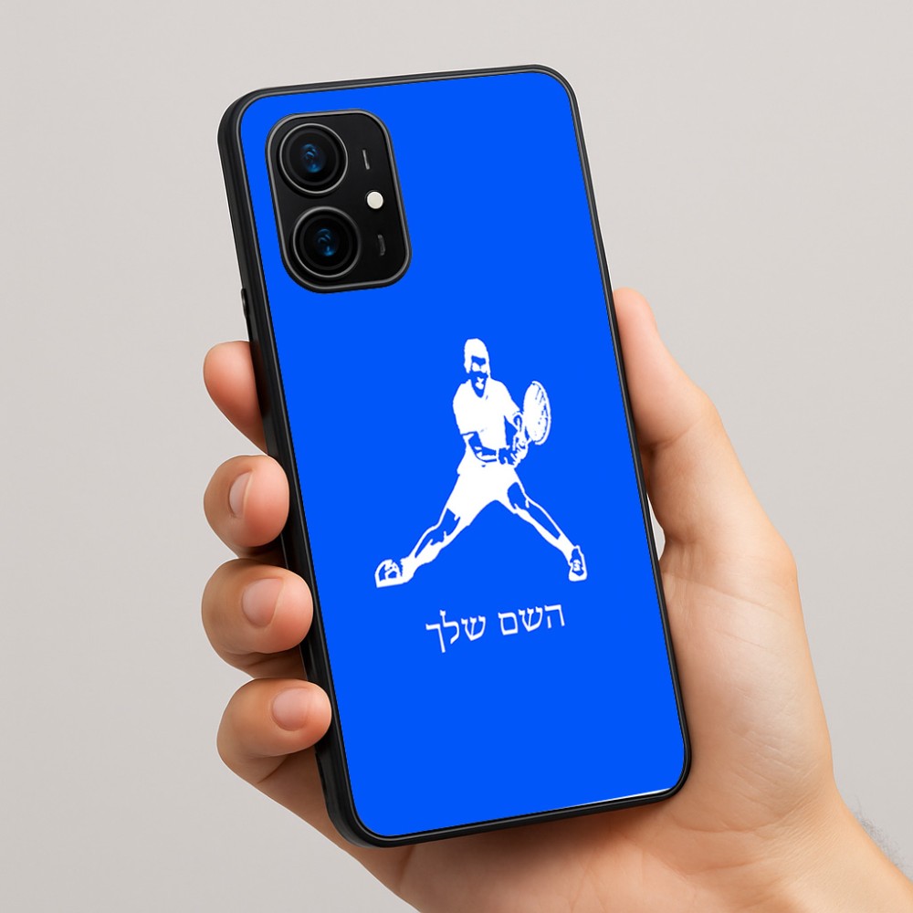 כיסוי בעיצוב אישי עם השם שלך לדגם - Realme 16 Pro+ 5G בעיצוב שחקן טניס