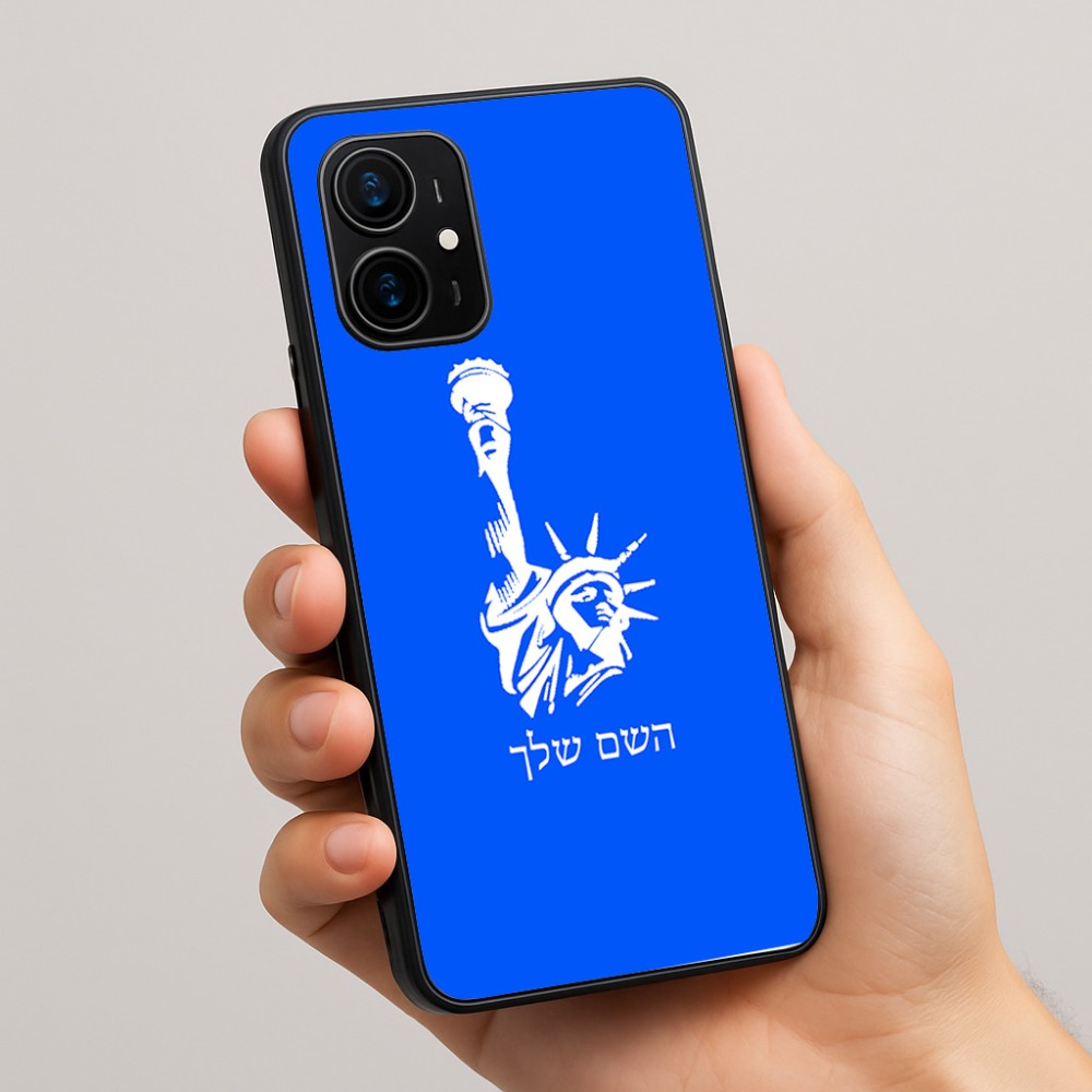 כיסוי בעיצוב אישי עם השם שלך לדגם - Realme 16 Pro+ 5G בעיצוב פסל החירות
