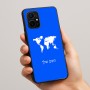 כיסוי בעיצוב אישי עם השם שלך לדגם - Realme 16 Pro+ 5G בעיצוב מפת העולם