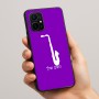 כיסוי בעיצוב אישי עם השם שלך לדגם - Realme 16 Pro+ 5G בעיצוב סקסופון
