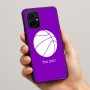 כיסוי בעיצוב אישי עם השם שלך לדגם - Realme 16 Pro+ 5G בעיצוב כדורסל