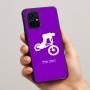 כיסוי בעיצוב אישי עם השם שלך לדגם - Realme 16 Pro+ 5G בעיצוב רוכב אופניים