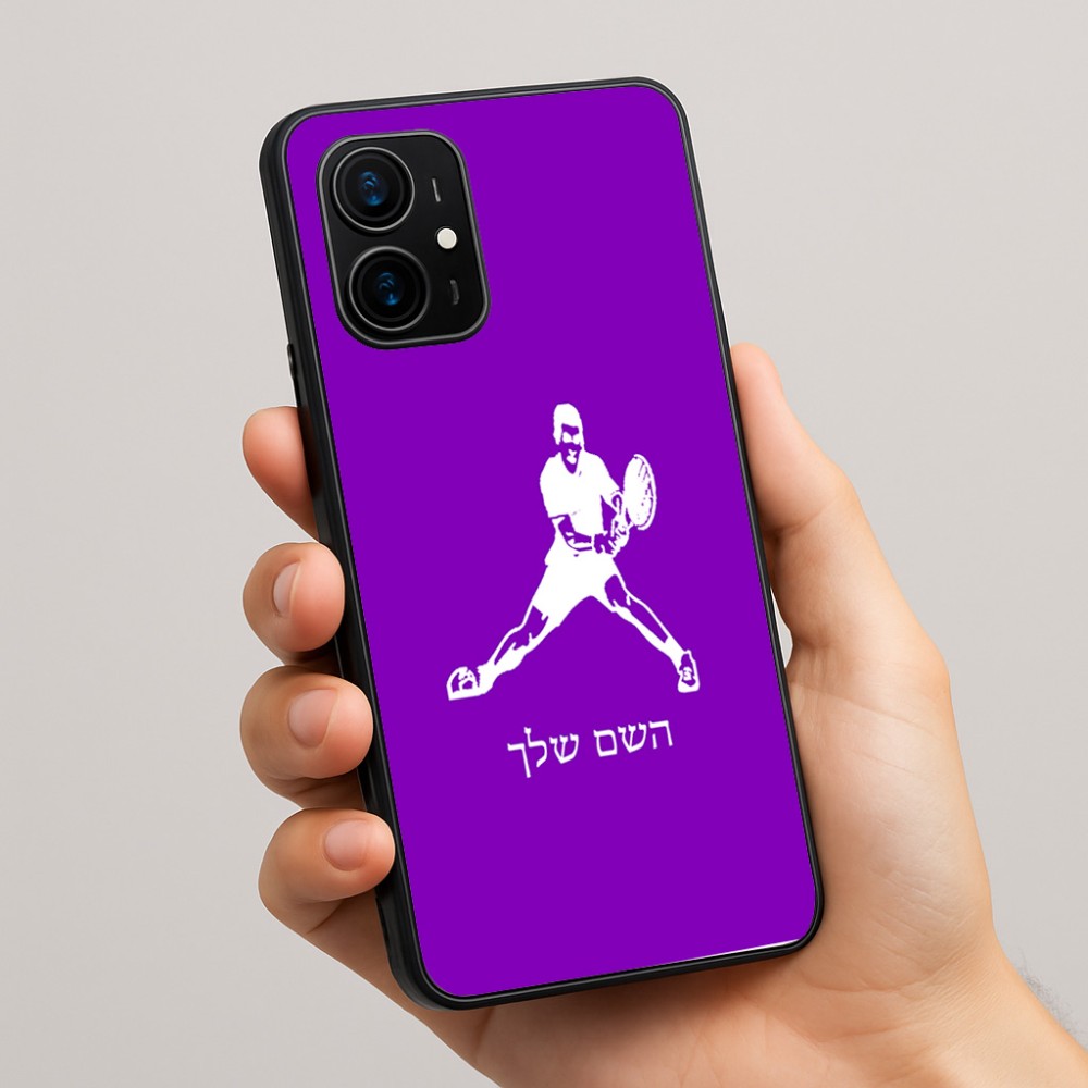 כיסוי בעיצוב אישי עם השם שלך לדגם - Realme 16 Pro+ 5G בעיצוב שחקן טניס