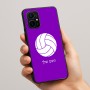 כיסוי בעיצוב אישי עם השם שלך לדגם - Realme 16 Pro+ 5G בעיצוב כדור כדורעף