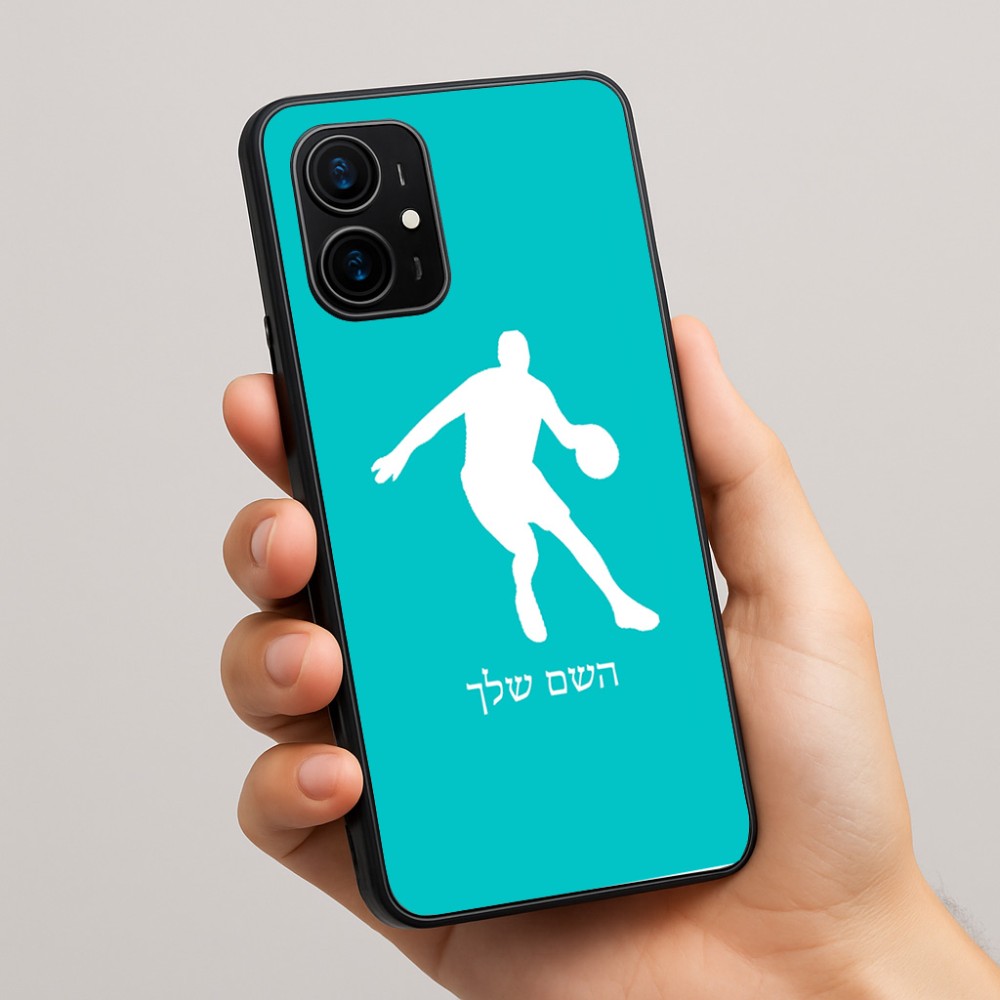 כיסוי בעיצוב אישי עם השם שלך לדגם - Realme 16 Pro+ 5G בעיצוב שחקן כדורסל
