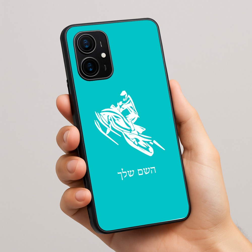 כיסוי בעיצוב אישי עם השם שלך לדגם - Realme 16 Pro+ 5G בעיצוב אופנוע שלג