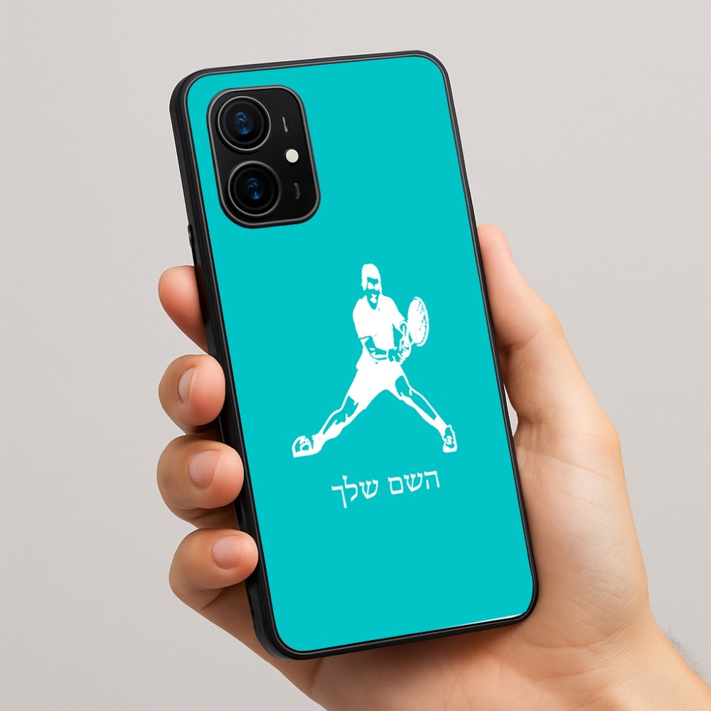 כיסוי בעיצוב אישי עם השם שלך לדגם - Realme 16 Pro+ 5G בעיצוב שחקן טניס