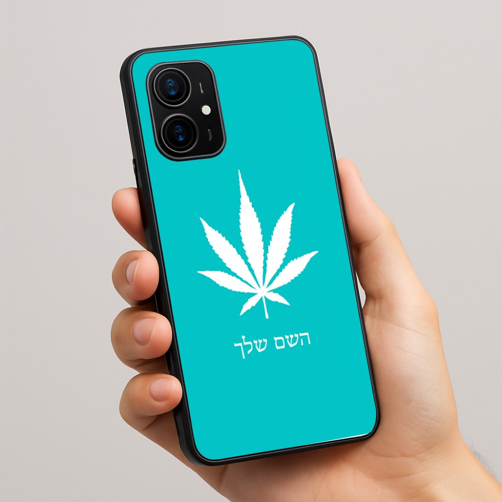 כיסוי בעיצוב אישי עם השם שלך לדגם - Realme 16 Pro+ 5G בעיצוב עלה מריחואנה - גראס