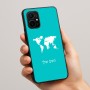 כיסוי בעיצוב אישי עם השם שלך לדגם - Realme 16 Pro+ 5G בעיצוב מפת העולם