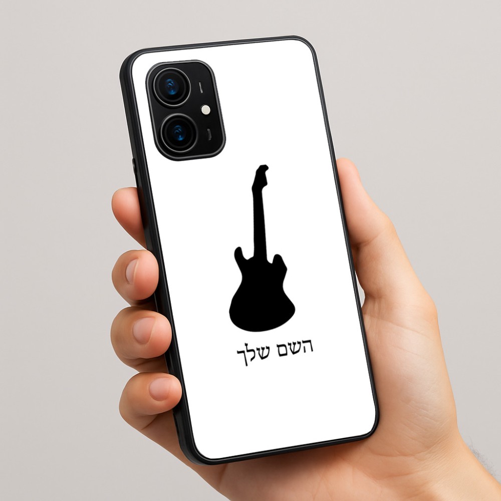 כיסוי בעיצוב אישי עם השם שלך לדגם - Realme 16 Pro+ 5G בעיצוב גיטרה