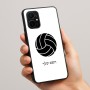 כיסוי בעיצוב אישי עם השם שלך לדגם - Realme 16 Pro+ 5G בעיצוב כדור כדורעף