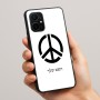 כיסוי בעיצוב אישי עם השם שלך לדגם - Realme 16 Pro+ 5G בעיצוב סמל השלום