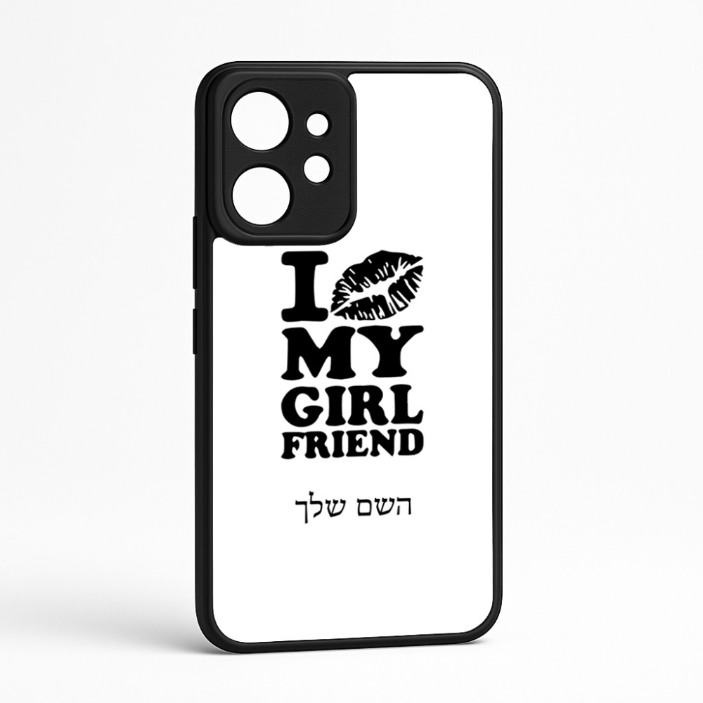 כיסוי בעיצוב אישי עם השם שלך לדגם - Realme GT 8 Pro 5G בעיצוב לנשק את החברה שלי