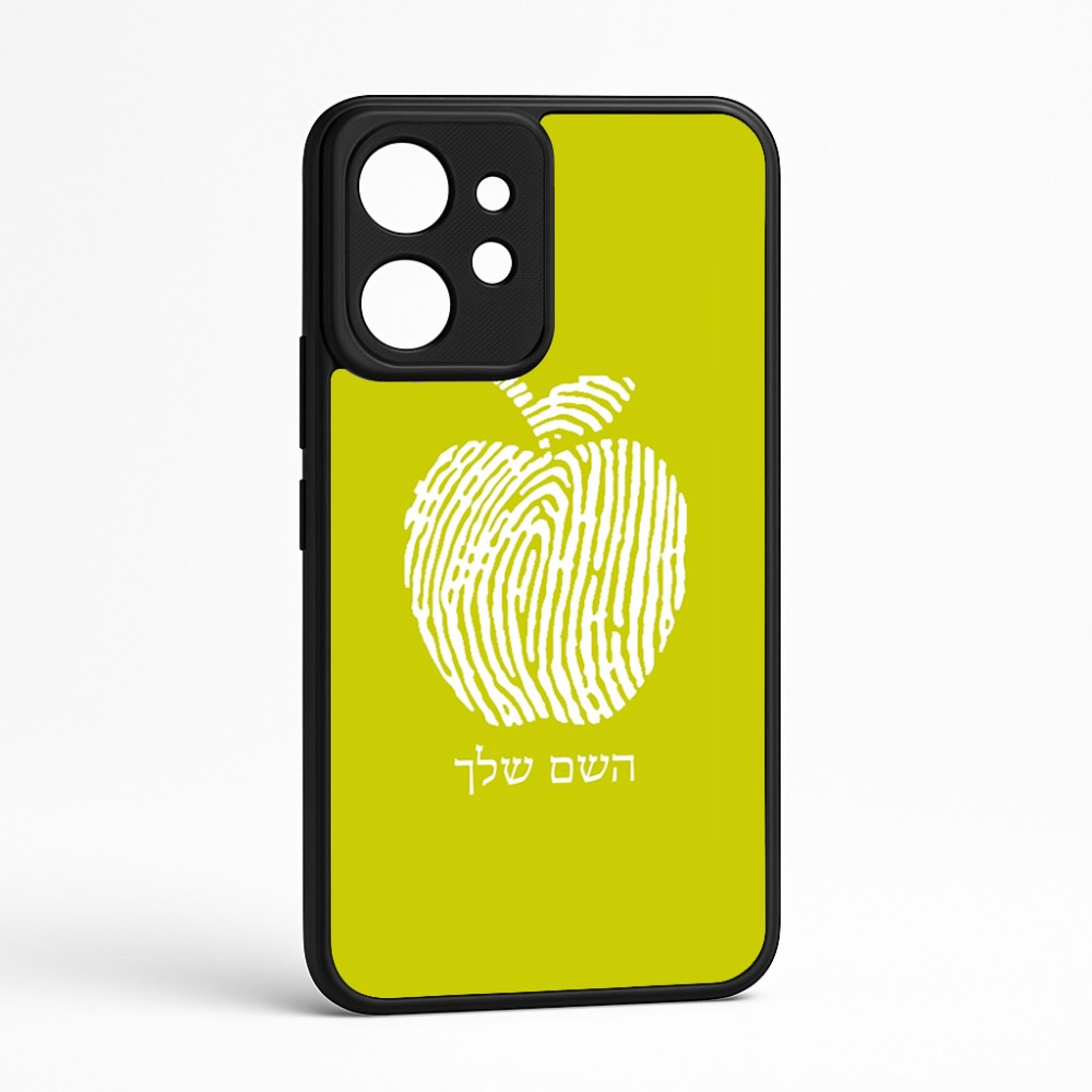 כיסוי בעיצוב אישי עם השם שלך לדגם - Realme GT 8 Pro 5G בעיצוב הדפס תפוח