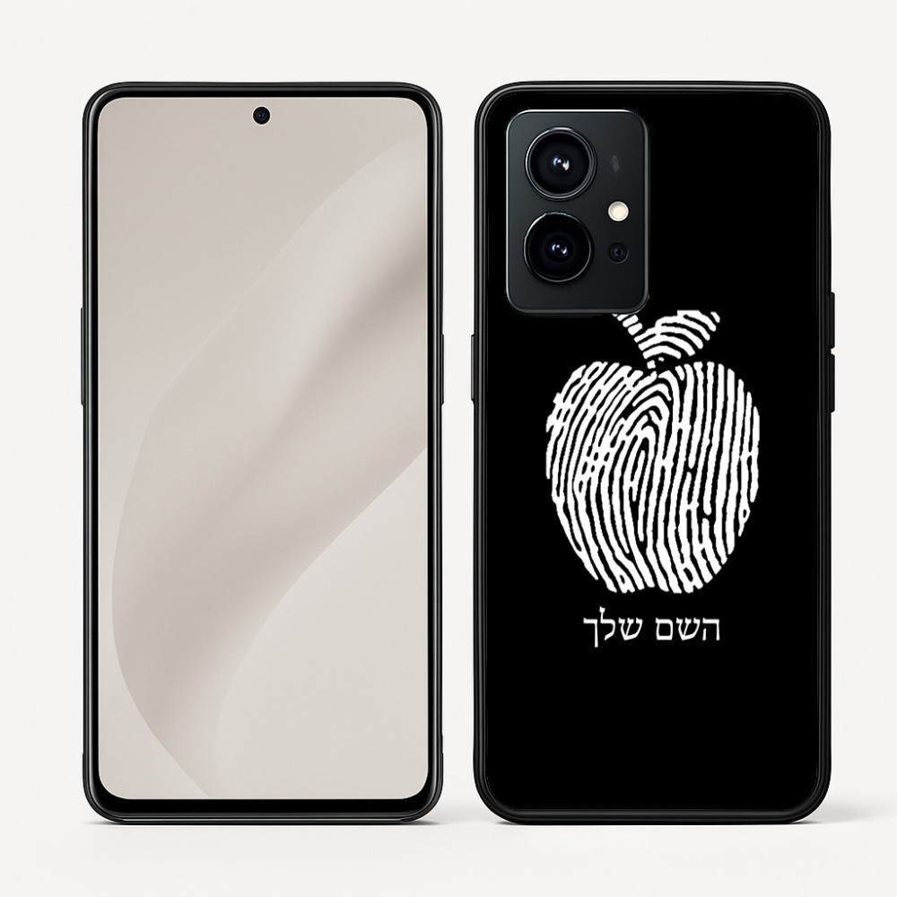 כיסוי בעיצוב אישי עם השם שלך לדגם - Realme GT 8 Pro 5G בעיצוב הדפס תפוח