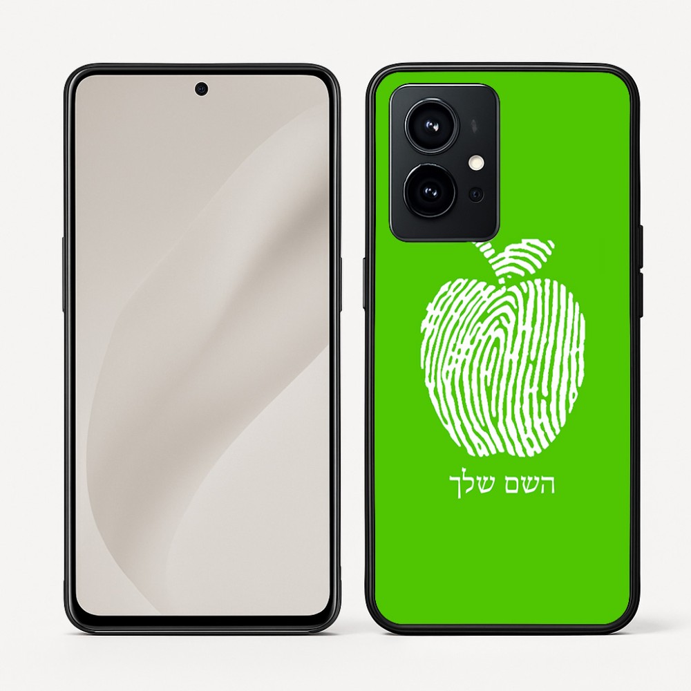 כיסוי בעיצוב אישי עם השם שלך לדגם - Realme GT 8 Pro 5G בעיצוב הדפס תפוח