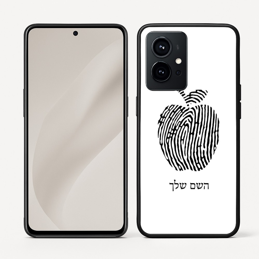 כיסוי בעיצוב אישי עם השם שלך לדגם - Realme GT 8 Pro 5G בעיצוב הדפס תפוח