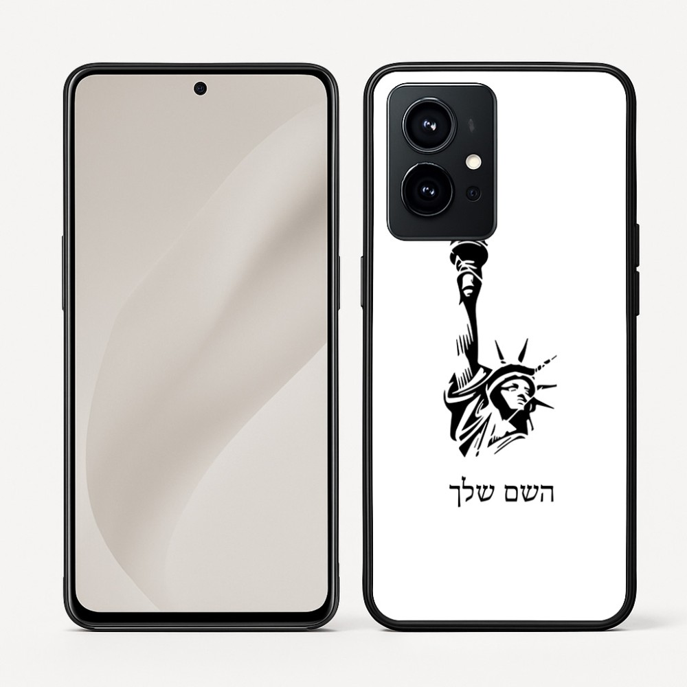 כיסוי בעיצוב אישי עם השם שלך לדגם - Realme GT 8 Pro 5G בעיצוב פסל החירות