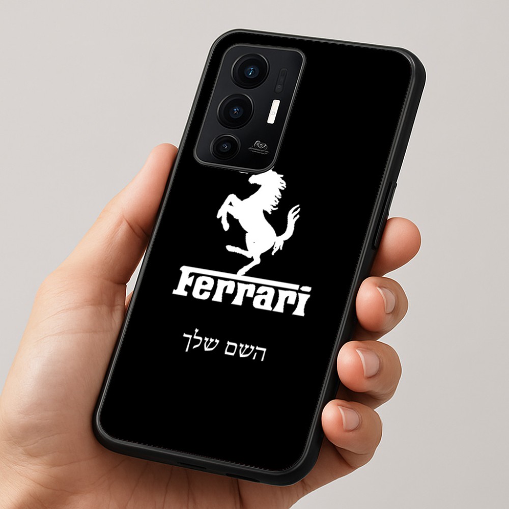 כיסוי בעיצוב אישי עם השם שלך לדגם - Realme GT 8 Pro 5G בעיצוב פרארי
