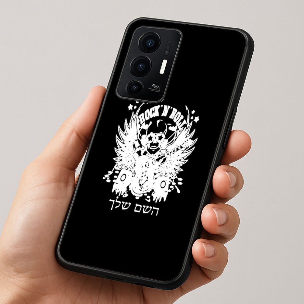 כיסוי בעיצוב אישי עם השם שלך לדגם - Realme GT 8 Pro 5G בעיצוב רוקנרול