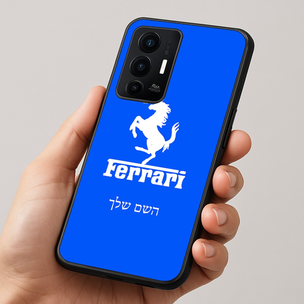 כיסוי בעיצוב אישי עם השם שלך לדגם - Realme GT 8 Pro 5G בעיצוב פרארי