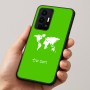 כיסוי בעיצוב אישי עם השם שלך לדגם - Realme GT 8 Pro 5G בעיצוב מפת העולם