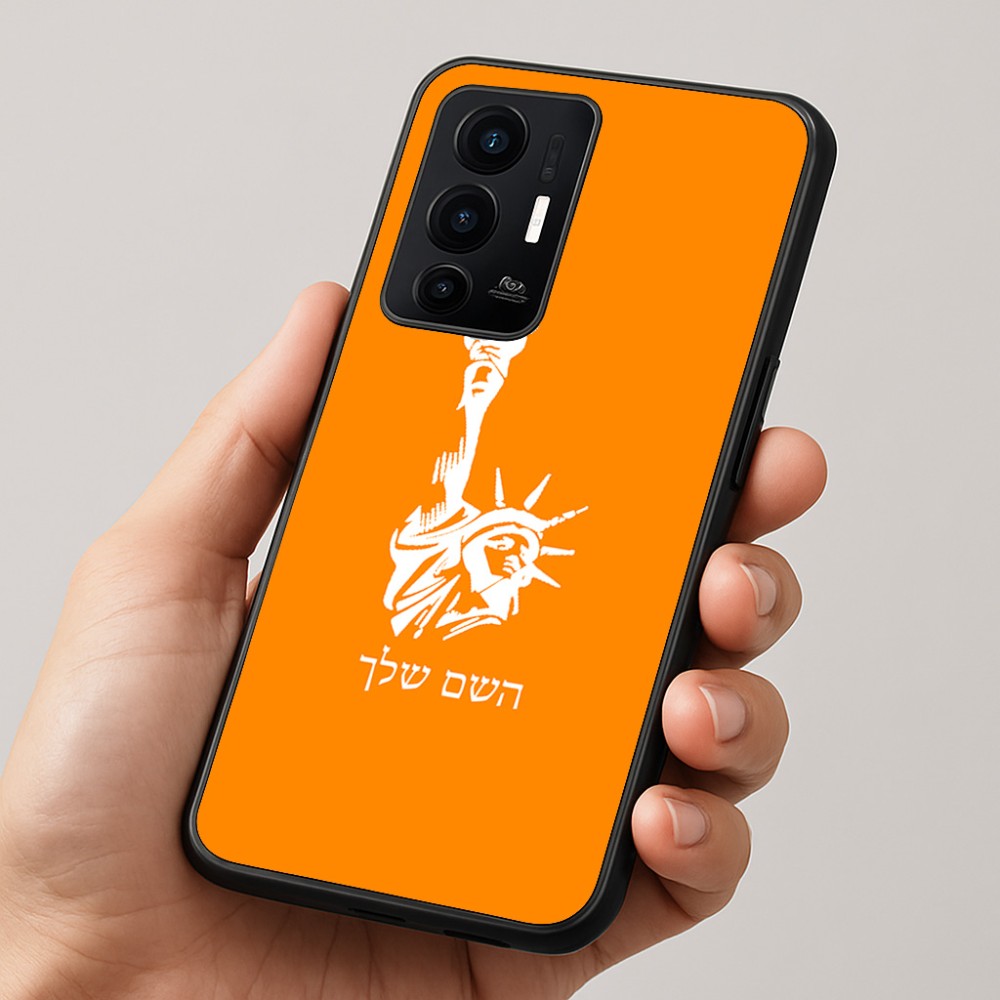 כיסוי בעיצוב אישי עם השם שלך לדגם - Realme GT 8 Pro 5G בעיצוב פסל החירות