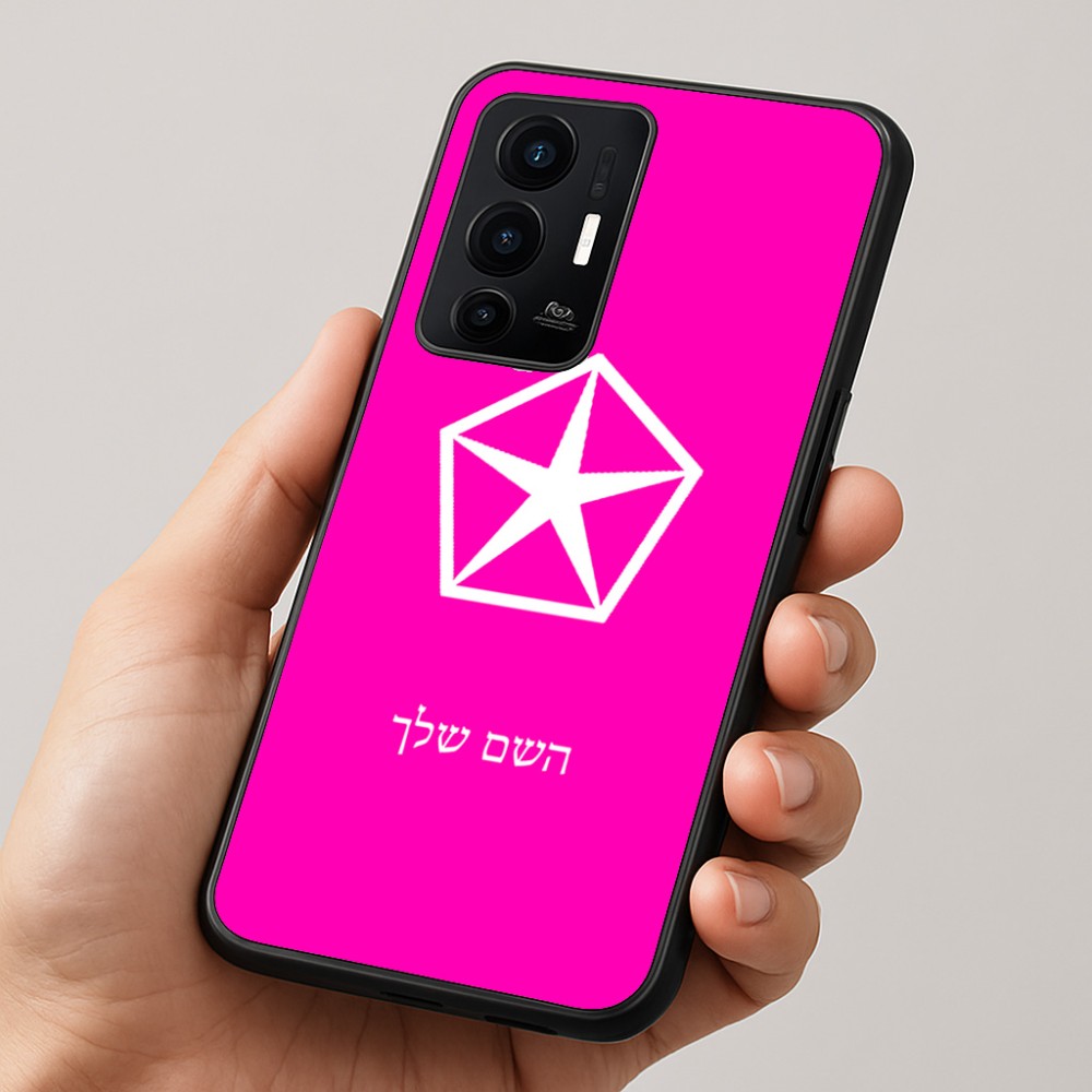 כיסוי בעיצוב אישי עם השם שלך לדגם - Realme GT 8 Pro 5G בעיצוב קרייזלר