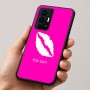 כיסוי בעיצוב אישי עם השם שלך לדגם - Realme GT 8 Pro 5G בעיצוב שפתיים - נשיקה