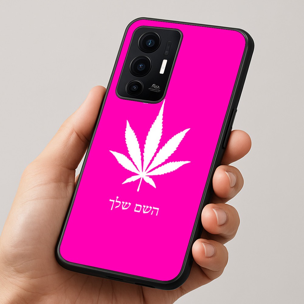 כיסוי בעיצוב אישי עם השם שלך לדגם - Realme GT 8 Pro 5G בעיצוב עלה מריחואנה - גראס