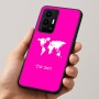 כיסוי בעיצוב אישי עם השם שלך לדגם - Realme GT 8 Pro 5G בעיצוב מפת העולם
