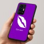 כיסוי בעיצוב אישי עם השם שלך לדגם - Realme GT 8 Pro 5G בעיצוב שפתיים - נשיקה