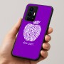 כיסוי בעיצוב אישי עם השם שלך לדגם - Realme GT 8 Pro 5G בעיצוב הדפס תפוח