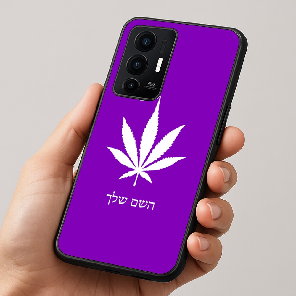 כיסוי בעיצוב אישי עם השם שלך לדגם - Realme GT 8 Pro 5G בעיצוב עלה מריחואנה - גראס