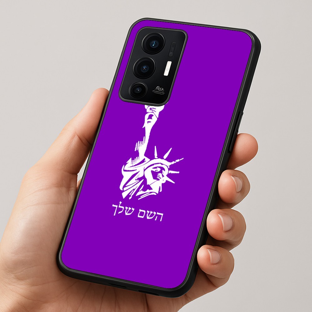 כיסוי בעיצוב אישי עם השם שלך לדגם - Realme GT 8 Pro 5G בעיצוב פסל החירות