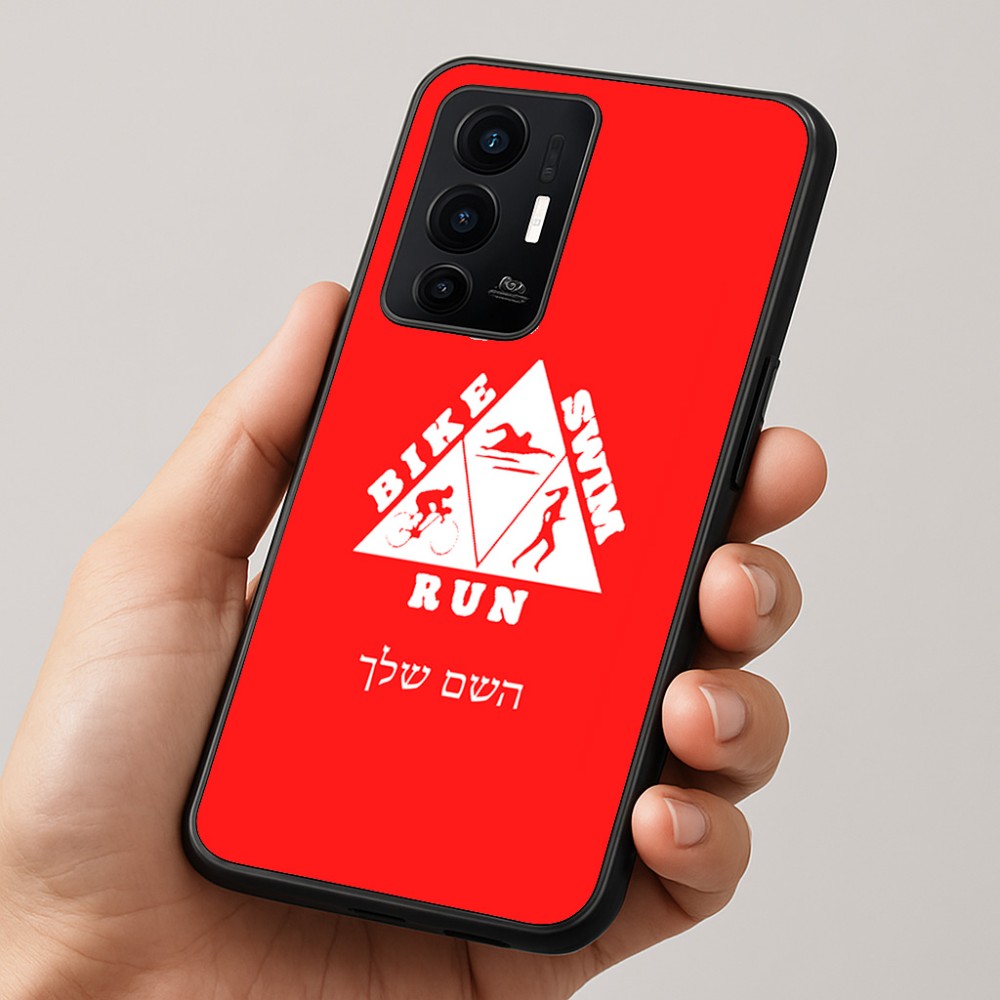 כיסוי בעיצוב אישי עם השם שלך לדגם - Realme GT 8 Pro 5G בעיצוב טריאתלון