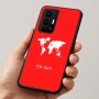 כיסוי בעיצוב אישי עם השם שלך לדגם - Realme GT 8 Pro 5G בעיצוב מפת העולם