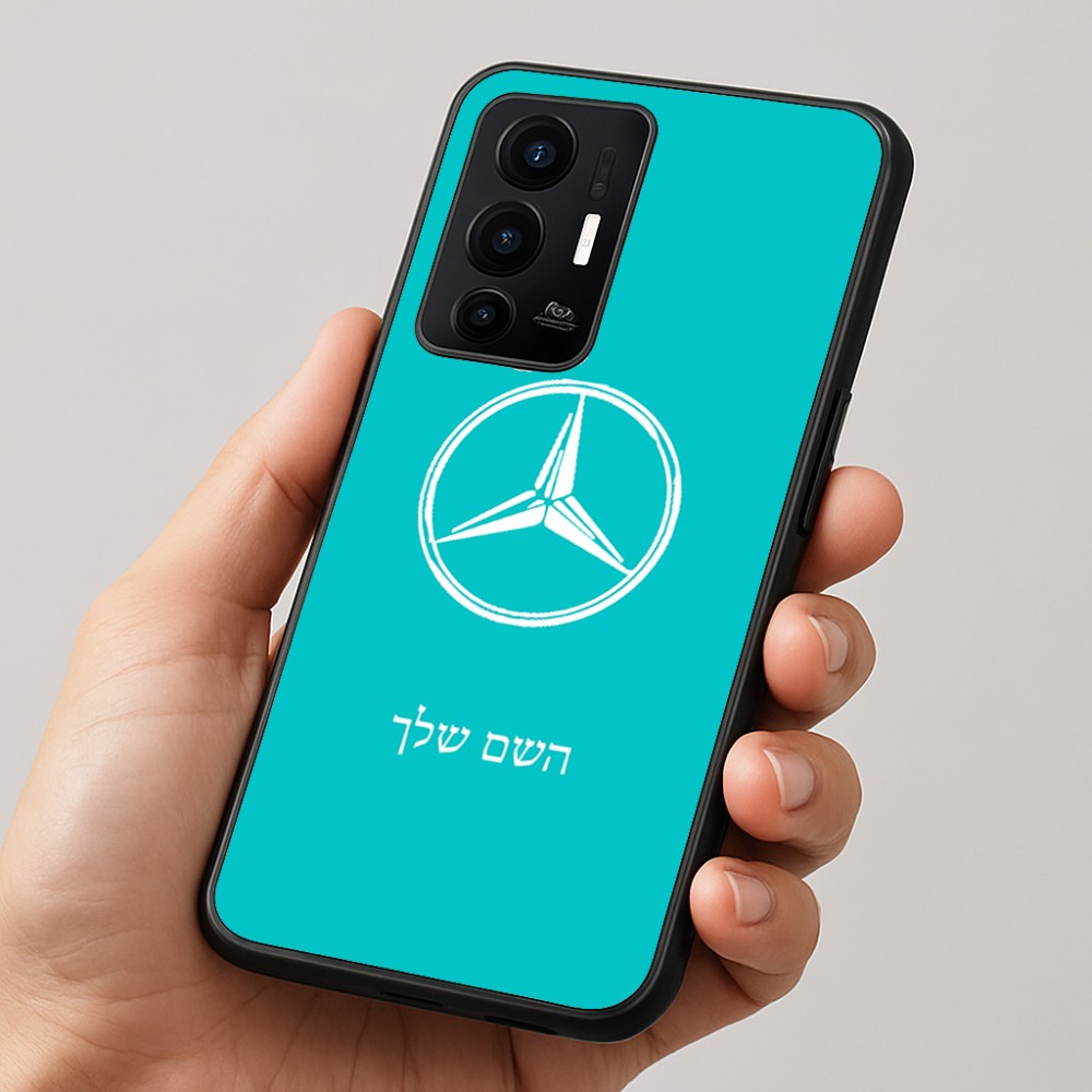 כיסוי בעיצוב אישי עם השם שלך לדגם - Realme GT 8 Pro 5G בעיצוב מרצדס-בנץ