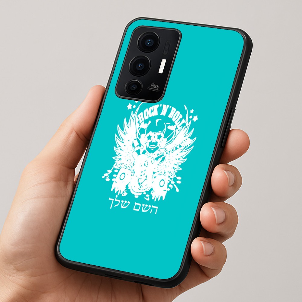 כיסוי בעיצוב אישי עם השם שלך לדגם - Realme GT 8 Pro 5G בעיצוב רוקנרול