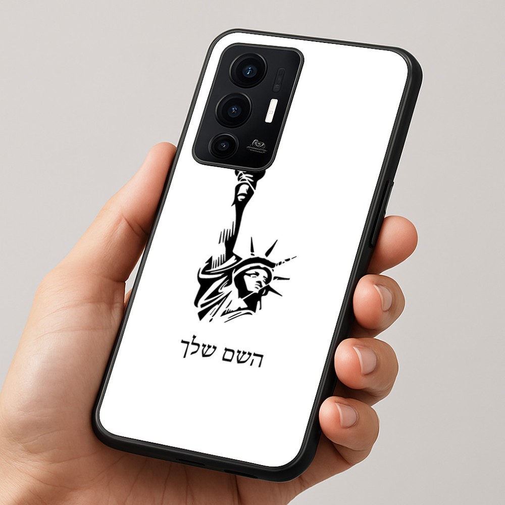 כיסוי בעיצוב אישי עם השם שלך לדגם - Realme GT 8 Pro 5G בעיצוב פסל החירות
