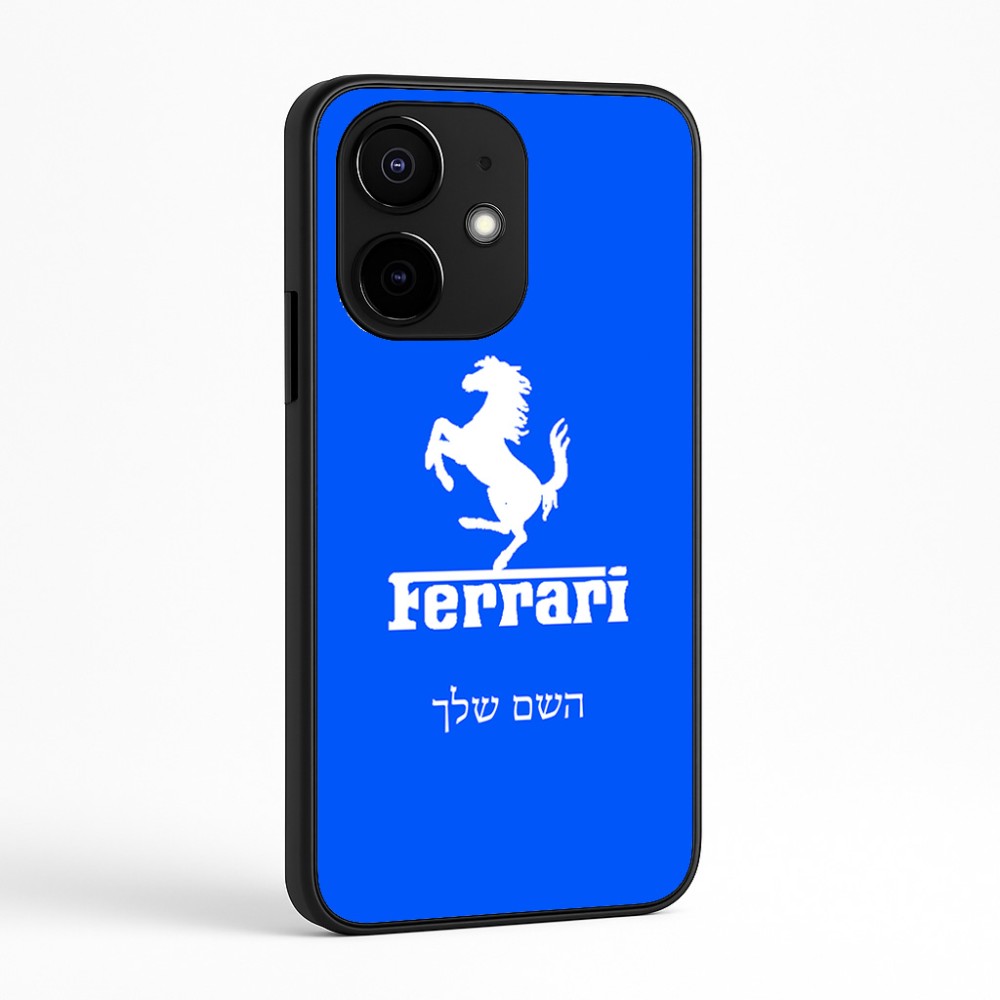 כיסוי בעיצוב אישי עם השם שלך לדגם - Realme Narzo 70 Pro 5G בעיצוב פרארי