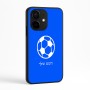 כיסוי בעיצוב אישי עם השם שלך לדגם - Realme Narzo 70 Pro 5G בעיצוב כדורגל כדור כדורגל