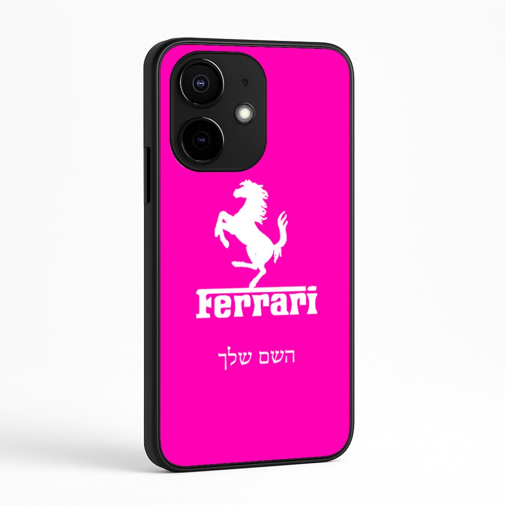כיסוי בעיצוב אישי עם השם שלך לדגם - Realme Narzo 70 Pro 5G בעיצוב פרארי