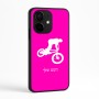 כיסוי בעיצוב אישי עם השם שלך לדגם - Realme Narzo 70 Pro 5G בעיצוב רוכב אופניים